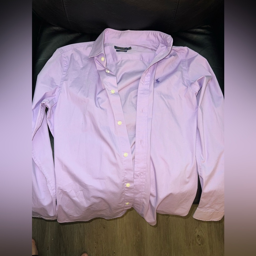 Polo long sleeve button up size Small (6)